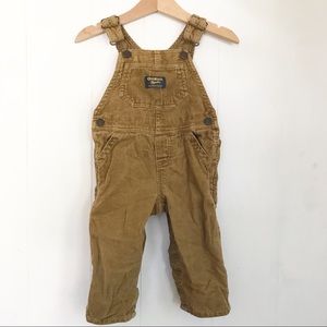 OshKosh B’Gosh | Tan Corduroy Carpenter Overalls